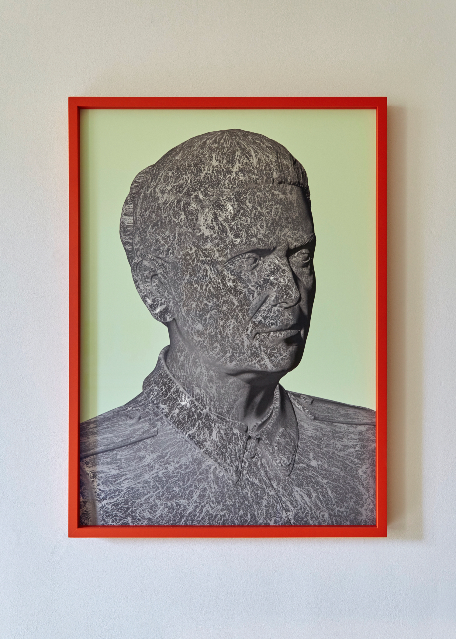 Aleksandra Domanović, ‘Portrait (bump map)’, 2011, inkjet print, red frame, 72 x 52 cm
